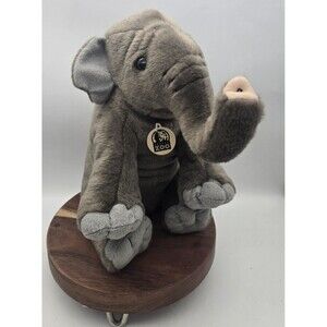 Wild Republic Asian Elephant Plush Stuffed Animal Gray Soft Small Ear CUTEST